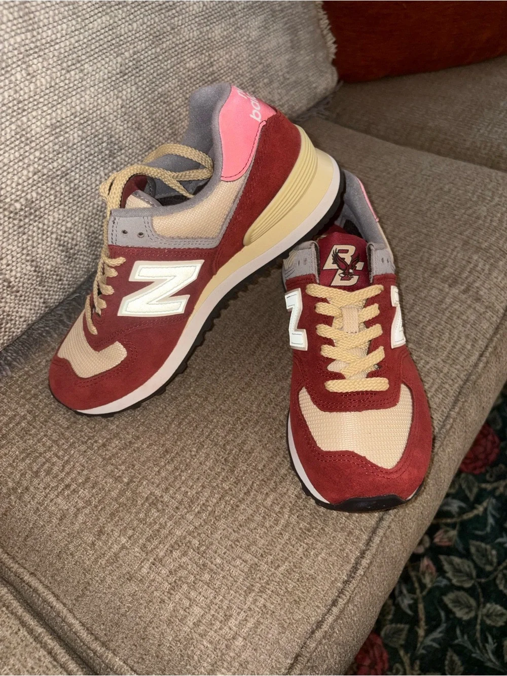 New Balance Boston College Burgundy and Retro Runner